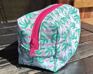 Neceser chico con palmeras veraniegas de Mirador Art Studio