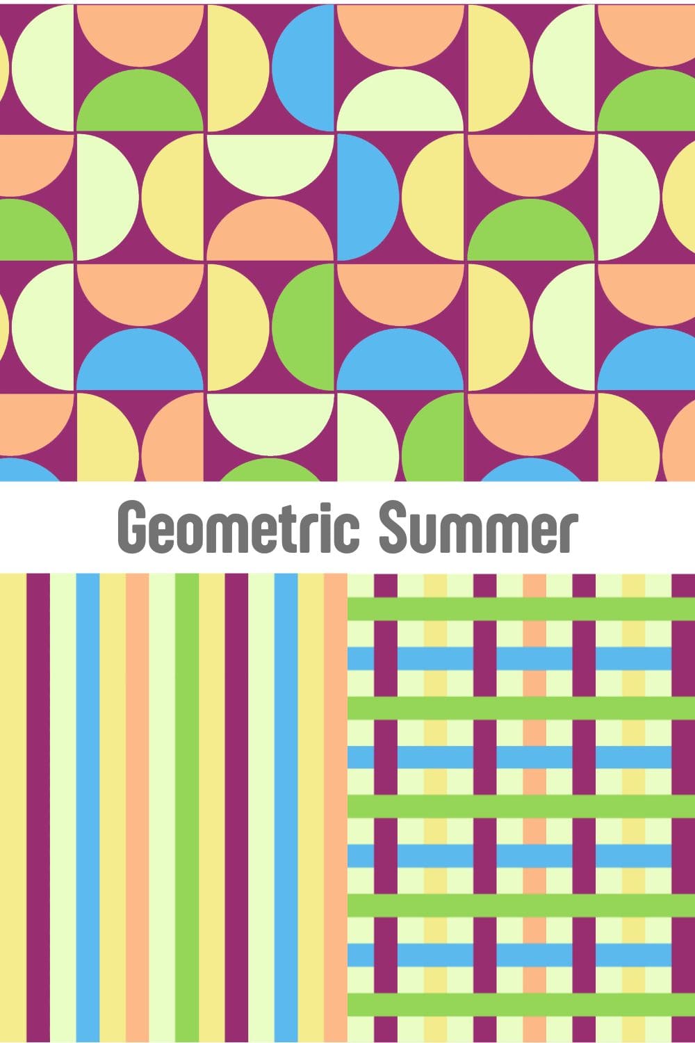Geometric Summer Collection by Mirador Art Studio