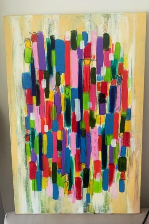 Obra abstracta Ocultos Mirador Art Studio