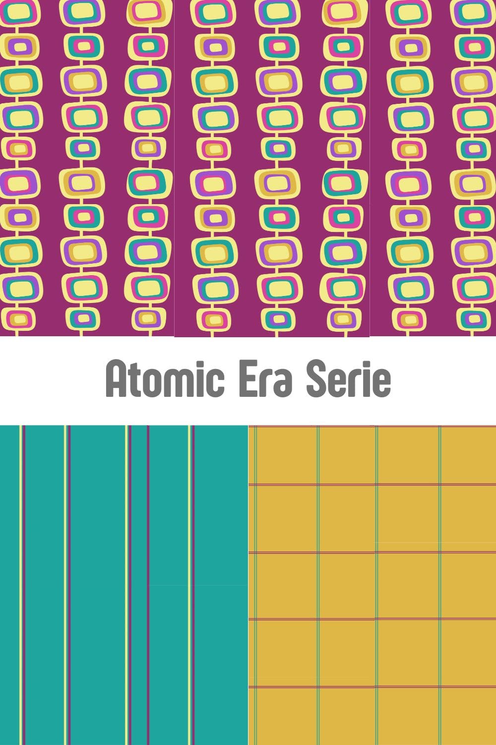 Atomic Era Serie. A Retro Geometric Collection by Mirador Art Studio